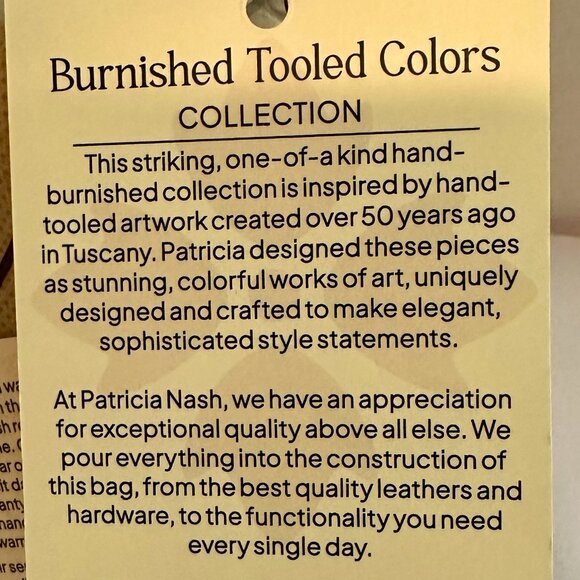 Patricia Nash Tinchi Tooled Leather Convertible Crossbody Sling Belt Bag (NEW) - Picture 6 of 16